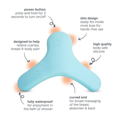 plusOne® breast and body lactation massager