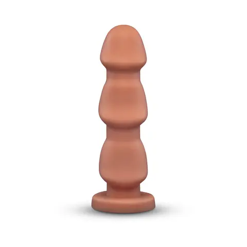 b-Vibe Headz 10.5 in. Multi-Bulb Dildo with Flared Base