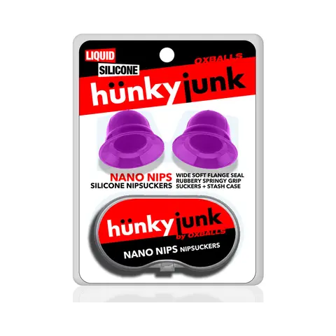 Hunkyjunk Nano Nips "Just The Tip" Nipple-Nubs Purple Silicone