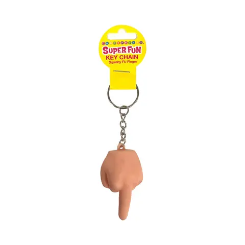 Last Fuck Squishy F-U Finger Key Chain