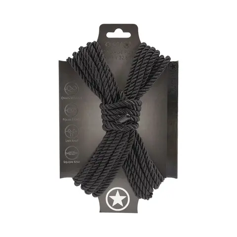 Ouch! Bondage Rope 10 m Nylon in Black