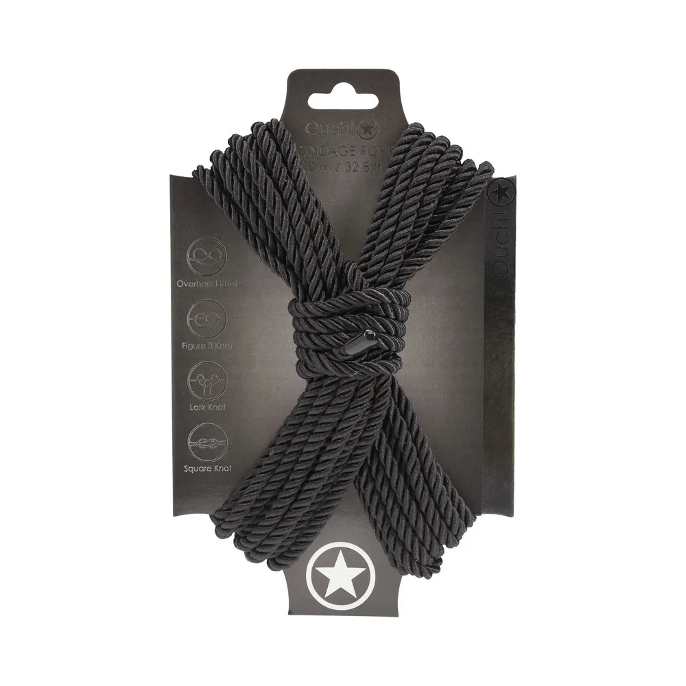 Ouch! Bondage Rope 10 m Nylon in Black