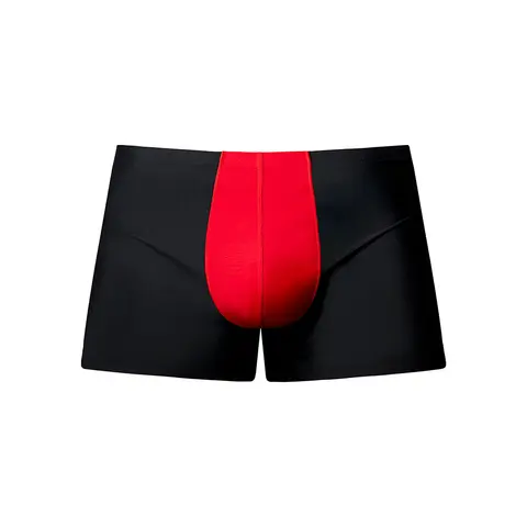 Male Power Hot Mesh Pouch Short Black/Red L