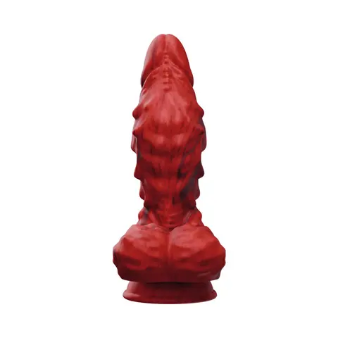 Tentra Vulkris Volcanic Dragon Vibrating Dildo Red