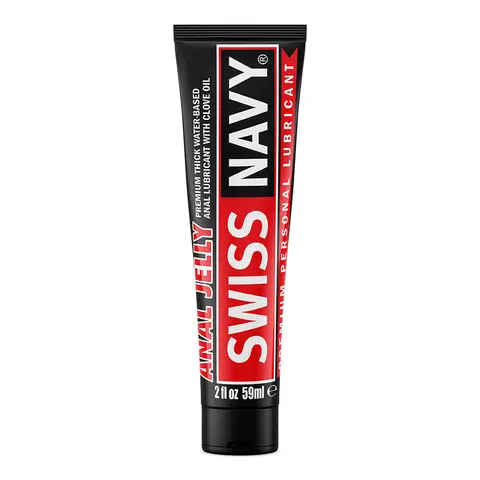 Swiss Navy Anal Jelly Premium Water Based Lubricant with Clove Oil 2 oz.