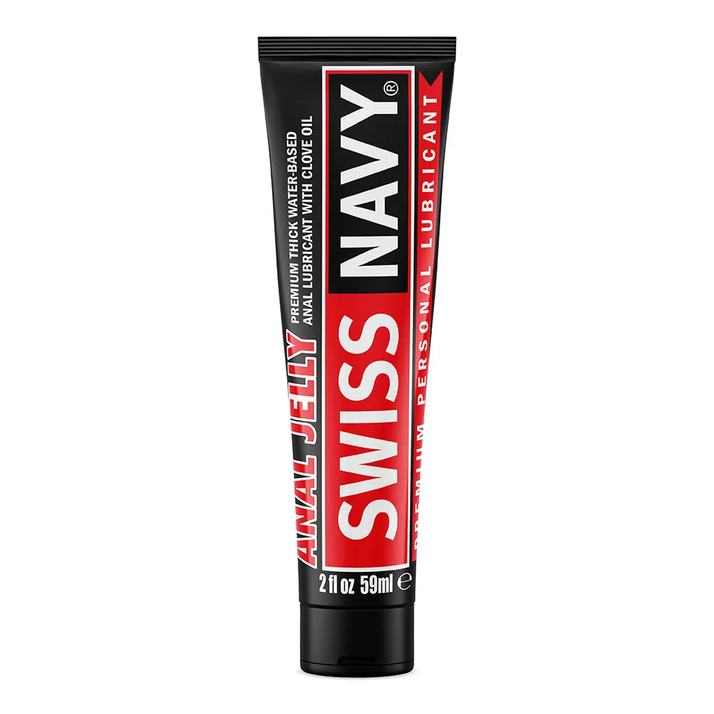 Swiss Navy Anal Jelly Premium Water Based Lubricant with Clove Oil 2 oz.