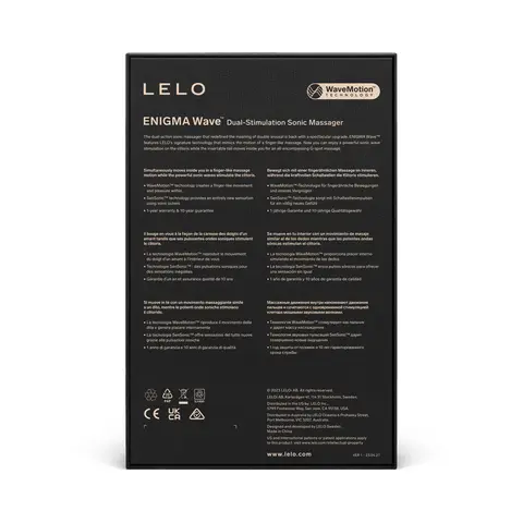 LELO Enigma Wave Suction Dual Stimulator in Black