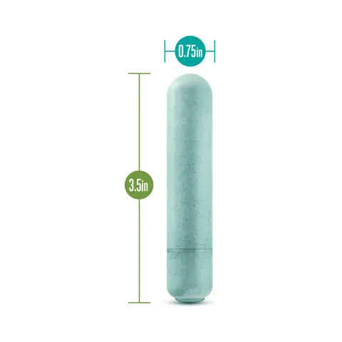 Gaia Eco Bullet Single-Speed Vibrator in Aqua