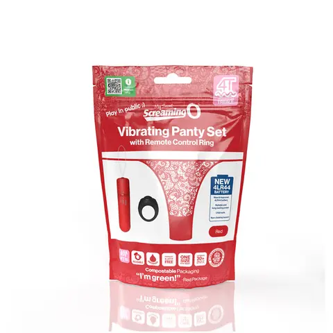 Screaming O My Secret Screaming O 4T Panty Vibe in Red