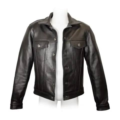 Prowler RED Leather Trucker Jacket XL