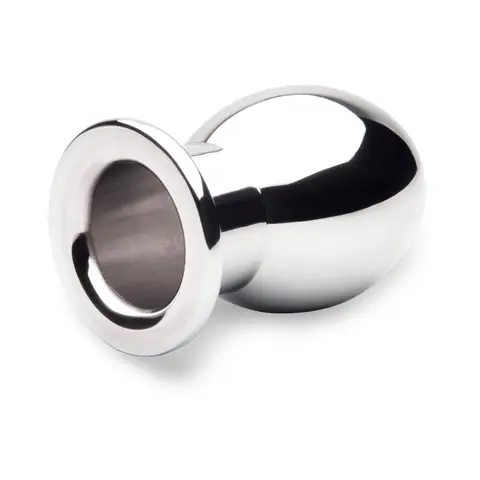 b-Vibe Essentials 3 in. Aluminum Hollow Tunnel Butt Plug