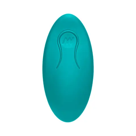 A-Play Vibe Adventurous Rechargeable Silicone Anal Plug with Remote in Teal