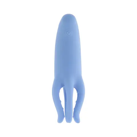 Selopa Tentacle Tickler Rechargeable Silicone Flexible Bead Vibrator Blue