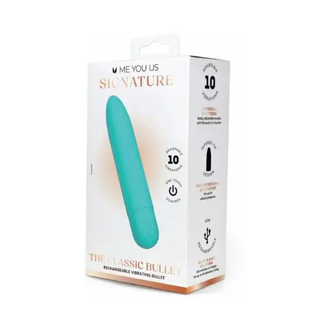 Me You Us Signature The Classic Bullet in Teal