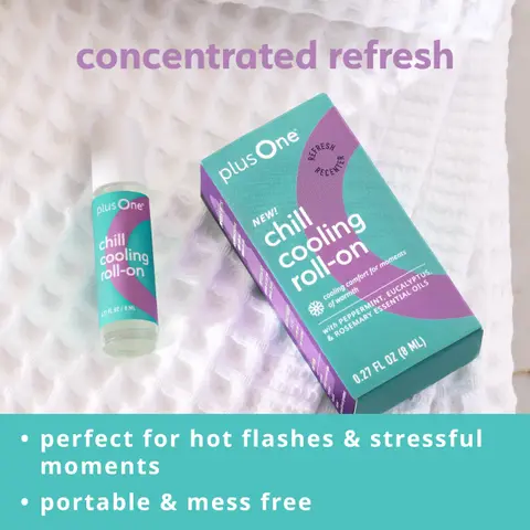 Chill Cooling Roll-On – Instant Hot Flash Support with Peppermint, Menthol & Ashwagandha