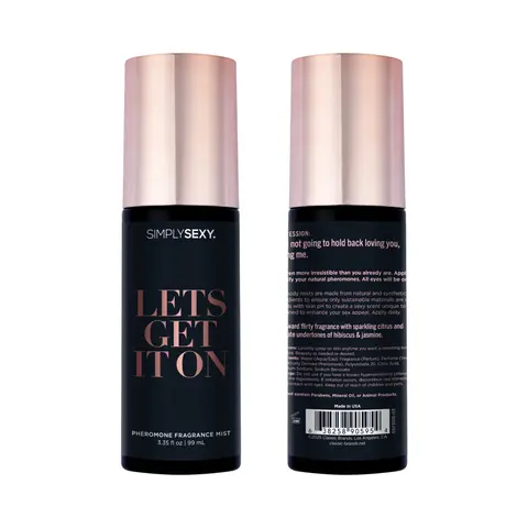 Simply Sexy Pheromone Body Mist Let's Get It On 3.35 oz.