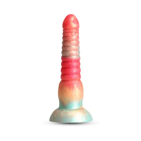 Colours Stacked 6 in. Dildo Red/Gold