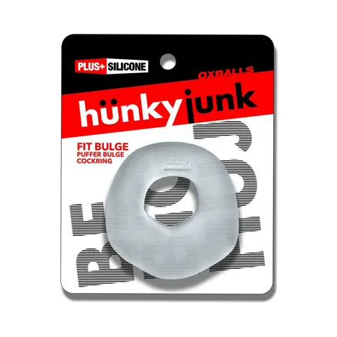 Hunkyjunk Fit Bulge Hung-Style Cockring Clear Steam
