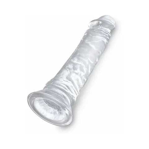 King Cock Clear 8 in. Cock Realistic Dildo With Suction Cup