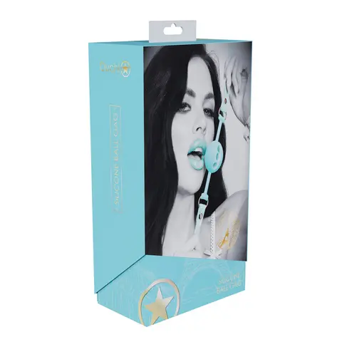 Ouch! International Paris Collection Silicone Ball Gag in Blue