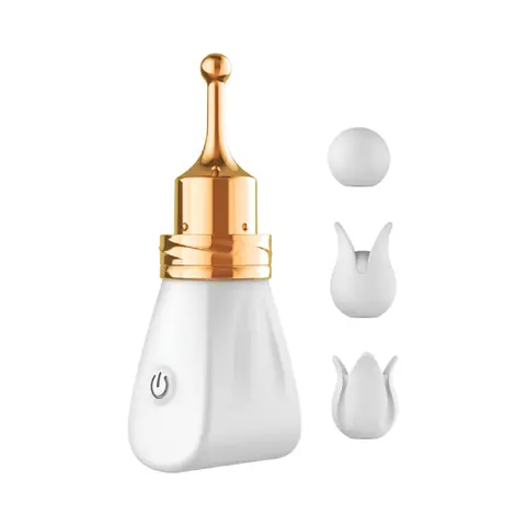 Gold Glam Tri-Tip Vibe in White