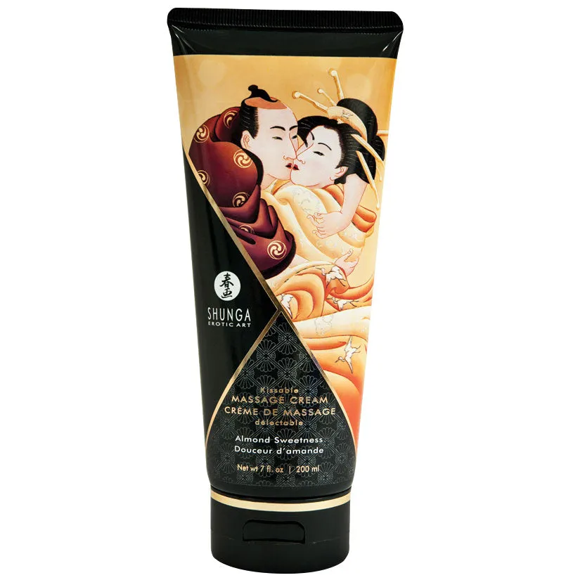 Shunga Kissable Massage Cream Almond Sweetness 7 oz.