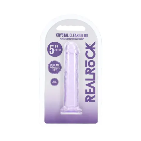 Realrock Realistic Dildo 5 in. in Purple