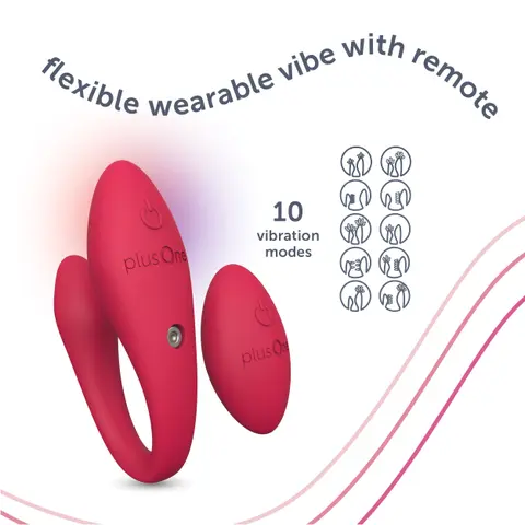 Flexible wearable vibrator with remote
