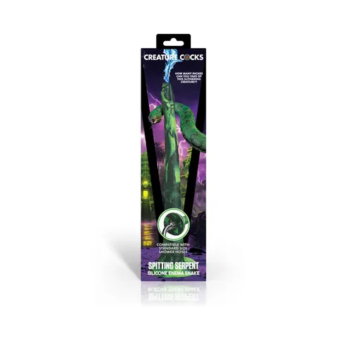 Creature Cocks Spitting Serpent Silicone Enema Snake