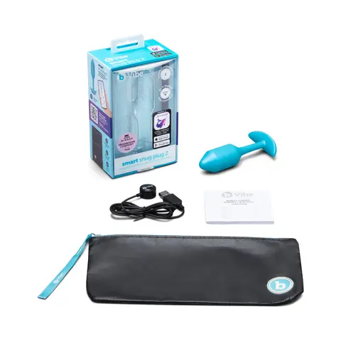 b-Vibe Smart Snug Plug 2 Medium Weighted & Vibrating App-Controlled Silicone Butt Plug
