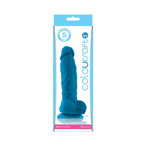 ColourSoft 5 in. Soft Dildo in Blue