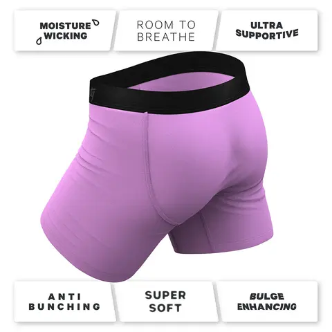 Shinesty The Double Entendre Eggplant Ball Hammock Pouch Underwear with Fly 2XL