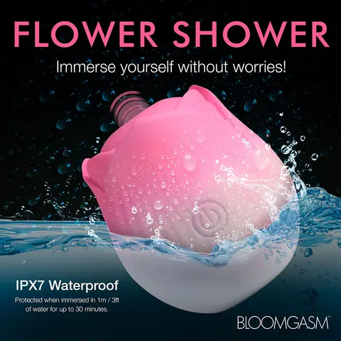 Bloomgasm Pulsing Petals Throbbing Rose Stimulator in Pink