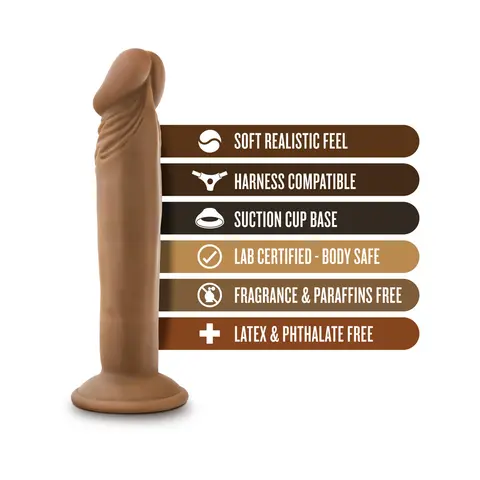 Dr. Skin Dr. Small Realistic 6.5 in. Dildo in Tan