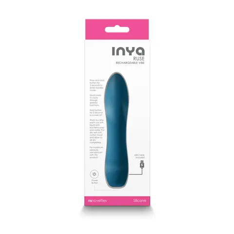 INYA Ruse Rechargeable Vibrator in Teal