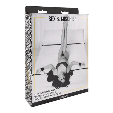 Sportsheets Sex & Mischief Shadow Anywhere You Dare Bondage Restraint System