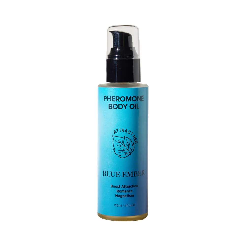 Eye of Love Pheromone Body Oil Attract Her Blue Ember 4 oz. Pump