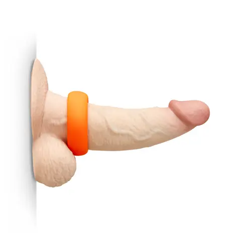 b-Vibe Snug Ring 40mm Snug Fit Silicone C-Ring in Orange