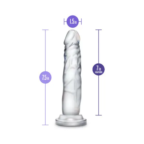 B Yours Diamond Crystal 7 in. Dildo Clear