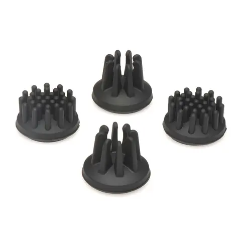 Size Matters 10X Rotating Silicone Nipple Suckers with 4 Attachments in Black