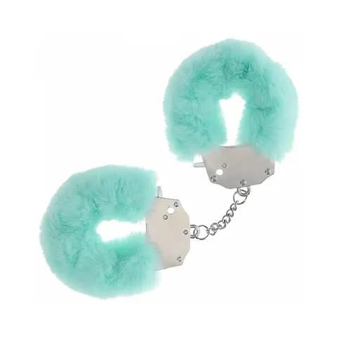 Ouch! Heavy-Duty Fluffy Handcuffs Powder in Green