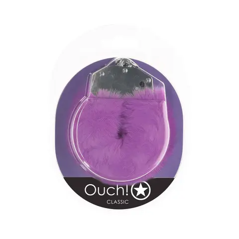 Ouch! Classic Fluffy Handcuffs in Purple
