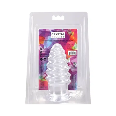 Crystal Jellies Anal Twist 6 in. in Clear