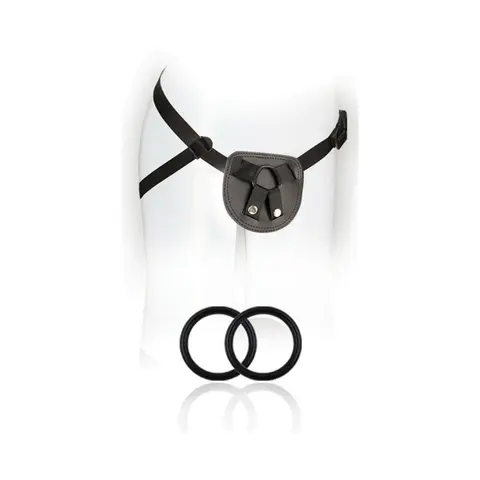 SX For You Adjustable Faux Leather Beginner's Harness Black