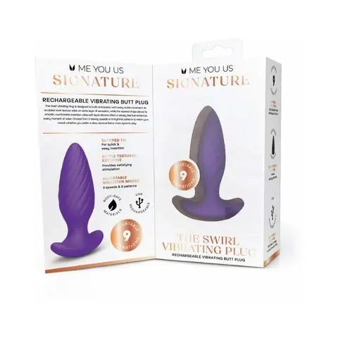 Me You Us Signature The Swirl Vibrating Plug