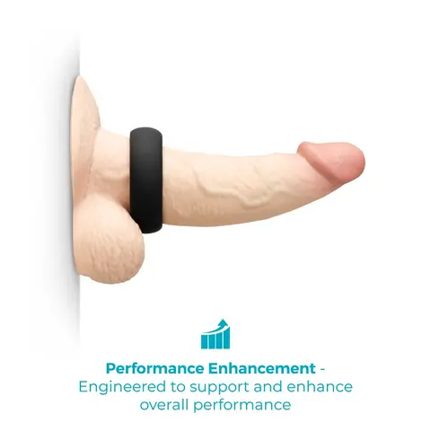b-Vibe Snug Ring 40mm Snug Fit Silicone C-Ring in Black