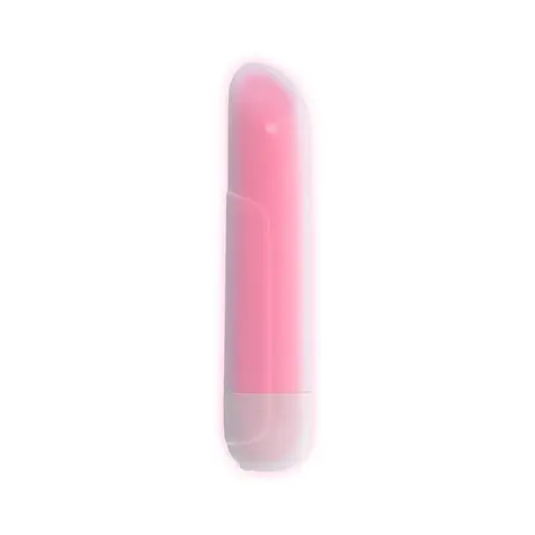 Evolved Shine On Glowing Pink Vibrating Bullet White/Pink