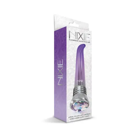 Nixie Waterproof 10-Function G-Spot Vibe - Purple Ombre Glow