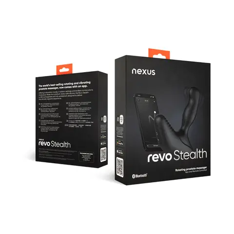 Nexus Revo Stealth App Enabled Rotating and Vibrating Remote Control Prostate Massager