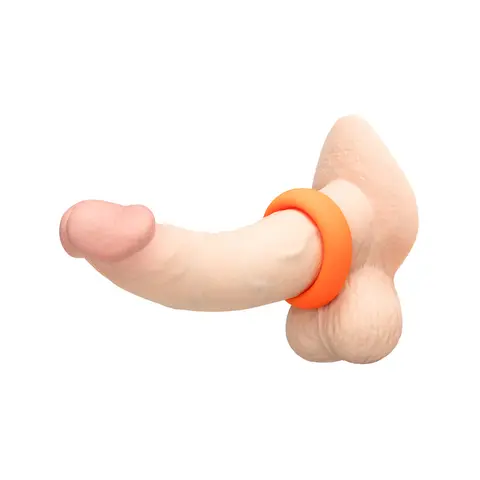 b-Vibe Snug Ring 40mm Snug Fit Silicone C-Ring in Orange